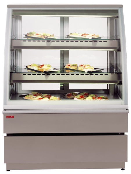 Витрина кондитерская Unis Georgia III Static double glass Gold