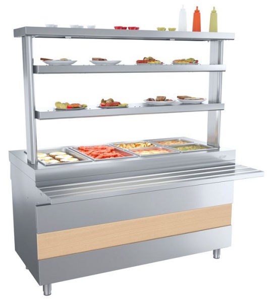 Мармит вторых блюд Atesy Ривьера М2-1500-02-СО (с отверстием под полку)