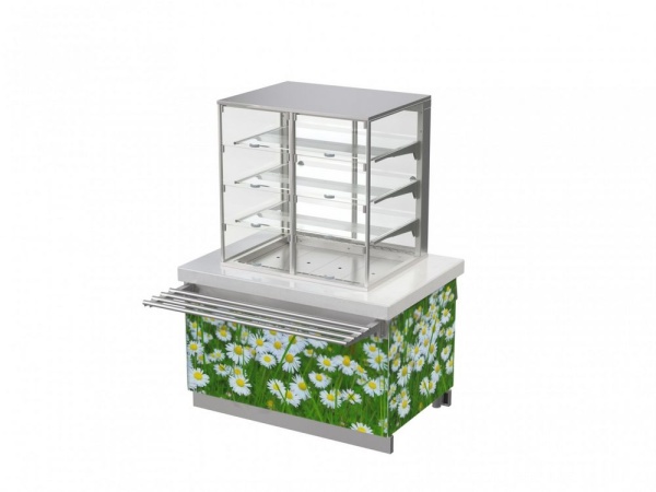 Витрина холодильная настольная Atesy Регата ХВ- 900-1240-02-К