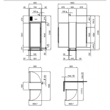 Мультитемпературный винный шкаф Gemm BRERA WL6/122S