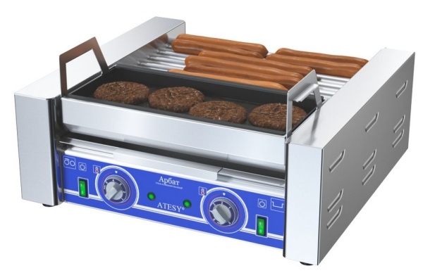 Комби-гриль для обжарки сосисок и котлет Atesy Арбат КГ-7.1П-440-01-А