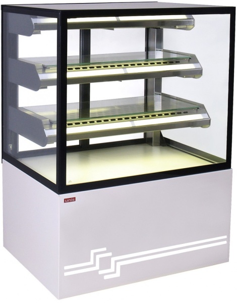 Витрина кондитерская Unis Cube II 1000 Static pearl