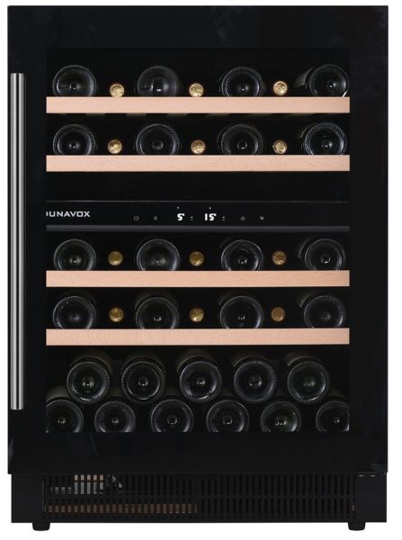 Двухзонный винный шкаф Dunavox  DAUF-39.121DB