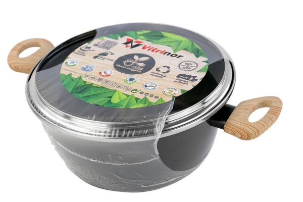 Кастрюля низкая с крышкой  Vitrinor Eco Cooking 24