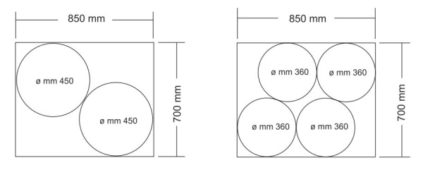 Печь для пиццы Sirman Vesuvio 85x70 2C