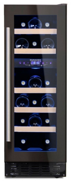 Двухзонный винный шкаф Dunavox  DAU-17.57DB