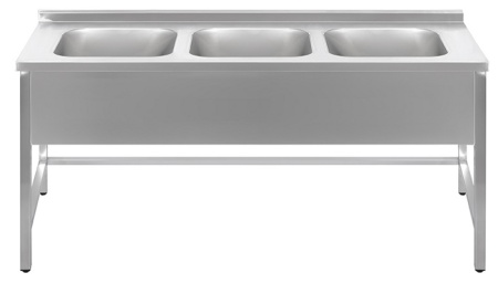 Ванна моечная Luxstahl ВМ3 18/7/8.5 (0.8)