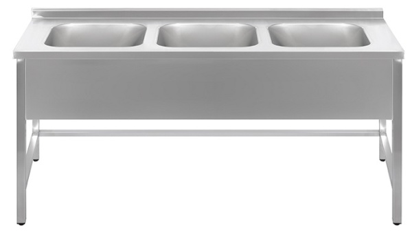 Ванна моечная Luxstahl ВМ3 18/6/8.5 (0.8)