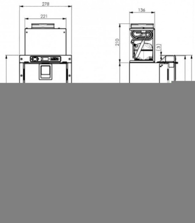 Встраиваемый медицинский автохолодильник Indel B RM7