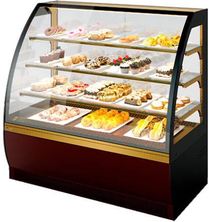 Витрина кондитерская Chilz Vete Lux 130 шоколад/золотой глянец