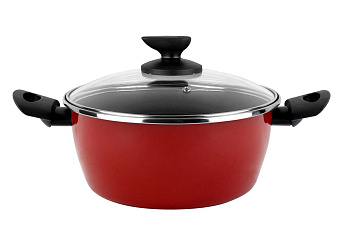Кастрюля низкая с крышкой  Vitrinor V Poivre Rouge 24