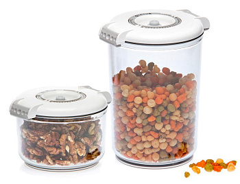 Набор вакуумных контейнеров Status VAC-RD-Round White