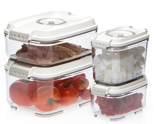 Набор вакуумных контейнеров Status VAC-REC-Smaller White