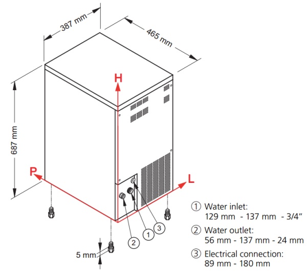 Льдогенератор Ntf SL 60 A