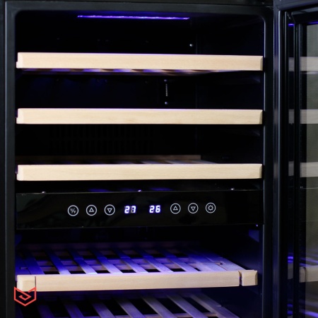 Двухзонный винный шкаф Meyvel MV45-KBF2