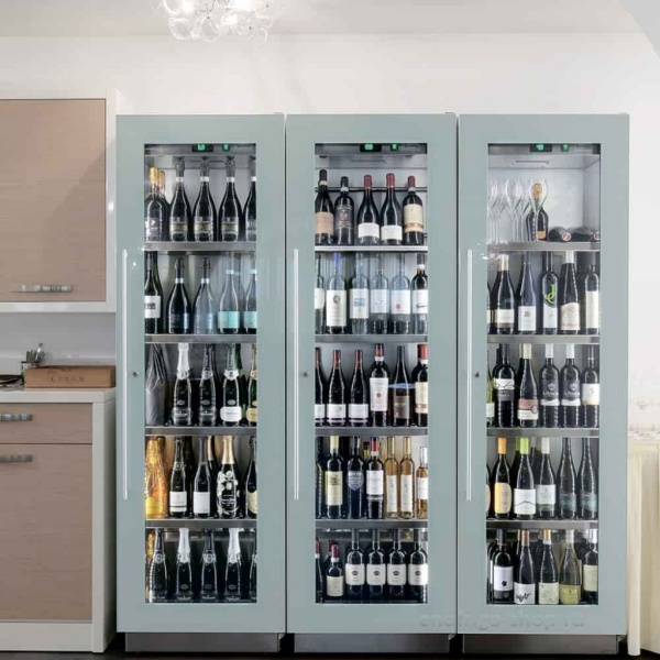 Мультитемпературный винный шкаф Enofrigo MIAMI RF T СЕРЫЙ АЛЮМ. СТАТ. A1MIAMIP/873