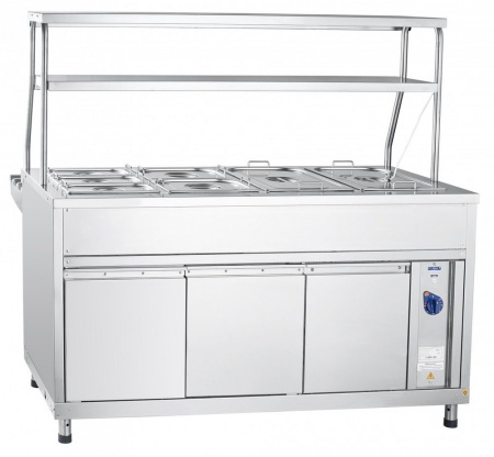 Мармит вторых блюд паровой без г/е Abat Аста ЭМК-70КМ-01 с подогреваемыми полками (21000802501)