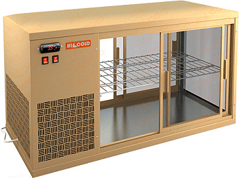 Витрина холодильная настольная Hicold VRL T 1100 L Beige