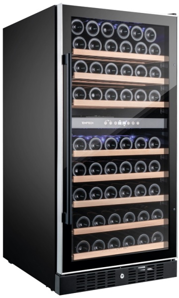 Двухзонный винный шкаф Temptech WP120DCB