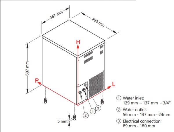 Льдогенератор Ntf SL 50 A