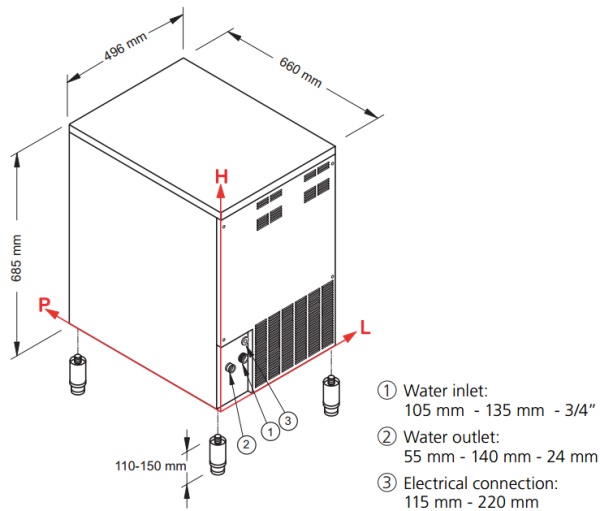 Льдогенератор Ntf SLF 190 W