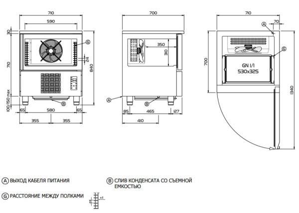 Шкаф шоковой заморозки Coldline W5TGO