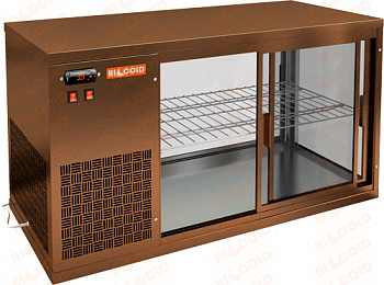 Витрина холодильная настольная Hicold VRL 900 L Bronze