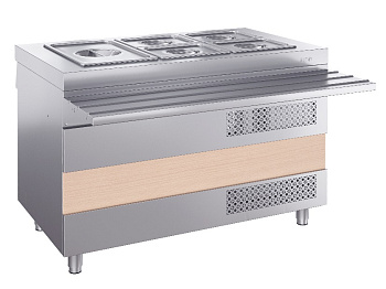 Охлаждаемый стол Atesy Ривьера ОС-1200-02-О (с отверстием под полку)