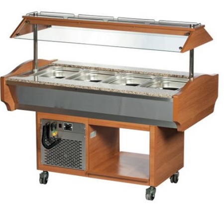 Салат-бар тепловой Eqta SB 4H (Walnut)