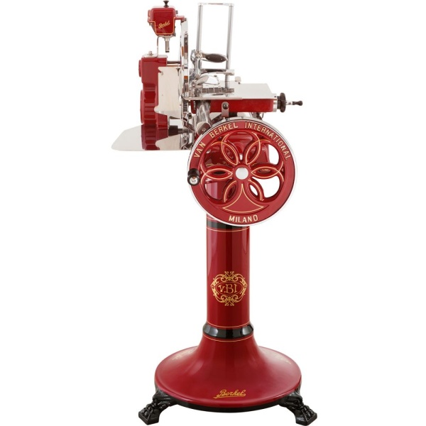 Слайсер Berkel Flywheel (Volano) B114 красный на подставке