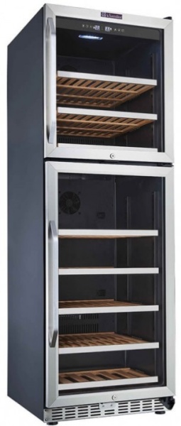 Двухзонный винный шкаф La Sommeliere MZ2V165
