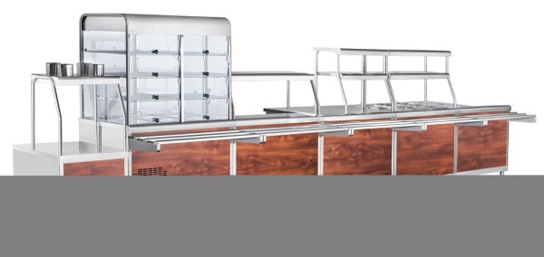 Прилавок холодильный с плоской столешницей Abat Аста ПВВ(Н)-70КМ-01-НШ кашир (21000007742)