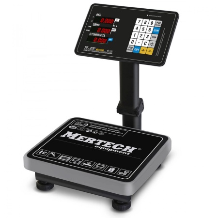 Весы торговые Mertech 333 ACPU-60.20 с расч. стоимости LED