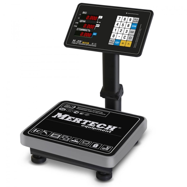 Весы торговые Mertech 333 ACPU-60.20 с расч. стоимости LED