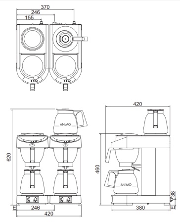 Капельная кофеварка Animo M202