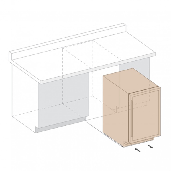 Двухзонный винный шкаф Dunavox  DAUF-39.121DB