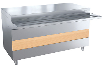 Прилавок для горячих напитков Atesy Ривьера ПГН-1500-02-О-ПР (с отверстием под полку)