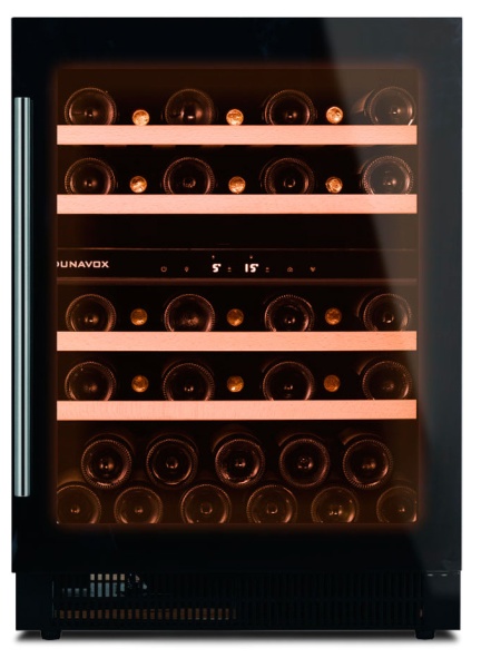 Двухзонный винный шкаф Dunavox  DAU-39.121DB