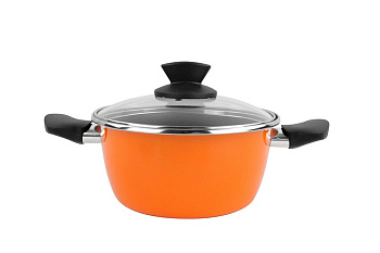 Кастрюля низкая с крышкой  Vitrinor Valencia 21 24