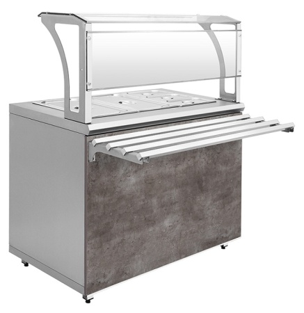 Прилавок нейтральный Luxstahl ПН-1200