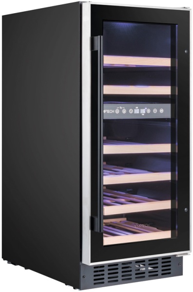 Двухзонный винный шкаф Temptech WPQ38DCB