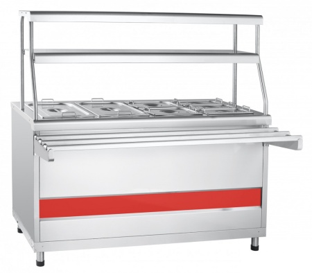 Мармит вторых блюд паровой без г/е Abat Аста ЭМК-70КМ-01 с подогреваемыми полками (21000802501)