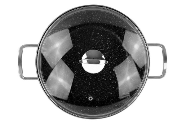 Кастрюля низкая с крышкой   Vitrinor Dragon Piedra 24