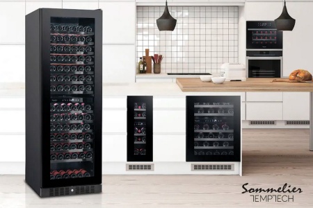 Двухзонный винный шкаф Temptech SOMQ38DRB