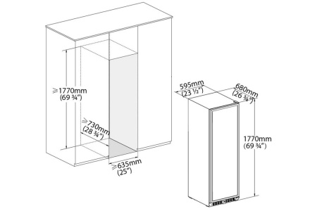 Монотемпературный винный шкаф Temptech VWCR166SS