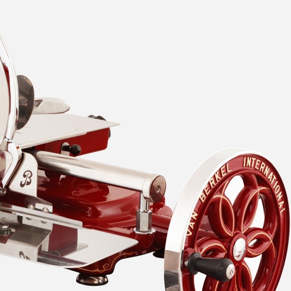 Слайсер Berkel Flywheel (Volano) B114 красный на подставке