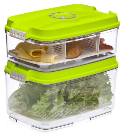 Набор вакуумных контейнеров Status VAC-REC-Bigger Green