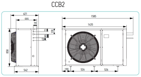 Компрессорно-конденсаторный агрегат Intercold ККБ2-ZF15
