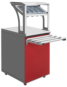 Прилавок для приборов и подносов Luxstahl ПП-600