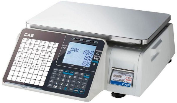 Весы торговые с печатью этикеток Cas CL3000J-30B TCP-IP